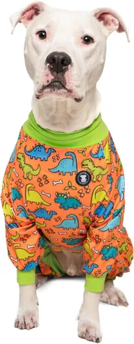 Vista 9 de Pittie Clothing Pijamas para Perro Pit Bull – Mameluco para Perro de Cobertura Completa, Ropa de Pijama Suave para Razas Medianas, Grandes, XL y XXL