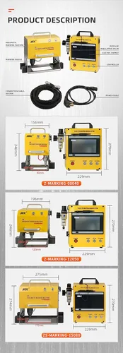 Vista 5 de Máquina neumática de marcado de puntos Peen de control digital de EE.UU. Máquina de grabado de metales Máquina de marcado neumática Campo de 80 ×