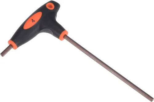 Vista 7 de uxcell Llave inglesa de doble extremo con manija en T de llave hexagonal de 0.079 in, acero métrico S2