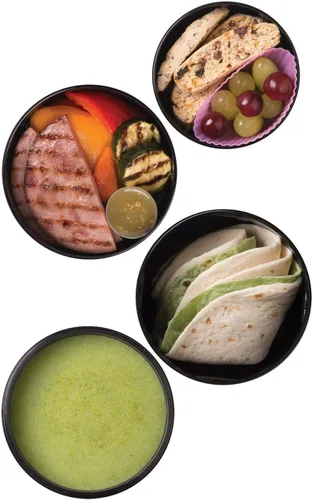 Vista 9 de Zojirushi SL-JBE14AZ Mr. Bento - Tarro de almuerzo de acero inoxidable, 41 onzas, arándano