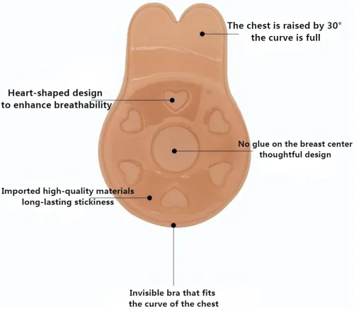 Vista 5 de Cupid Pads - Brasier invisible 2022, brasier adhesivo para levantamiento de senos