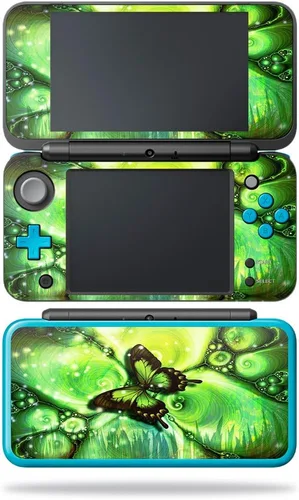 Vista 5 de MightySkins Skin compatible con Nintendo 2DS XL - Negro abstracto Funda protectora de vinilo duradera y única Fácil de aplicar, quitar y cambiar