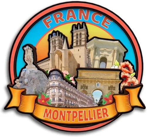 Vista 20 de Albi Occitanie France - Imán de madera para nevera, colección de madera 3D, hecho a mano, recuerdos de la ciudad de viaje, imán para nevera