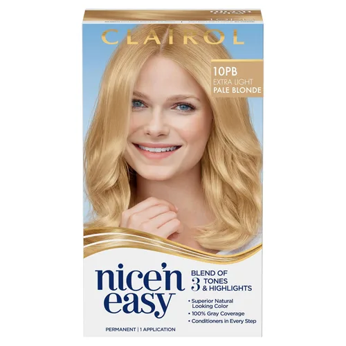 Vista 12 de Clairol - Tinte permanente Nice'n Easy para el cabello, color rubio extra claro 10 (Extra Light Blonde), paquete de 3