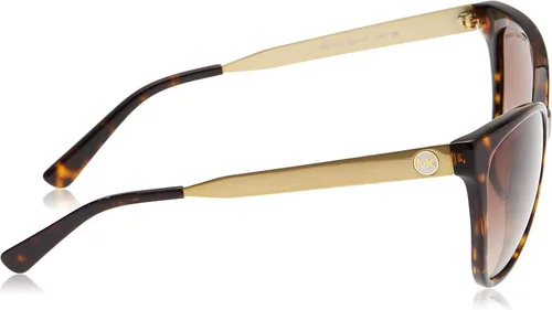 Vista 3 de Michael Kors Napa MK2058 MK2058 329313 Dark Tortoise Cat Eye - Gafas de sol (2.165 in), Dark Tortoise