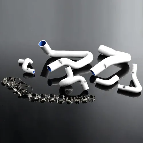 Vista 21 de Kit de manguera de refrigerante de silicona G-PLUS con abrazaderas compatible con 2005-2006 para Ford Mustang GT V8 / 2005-2010 Ford GT500, 6 piezas