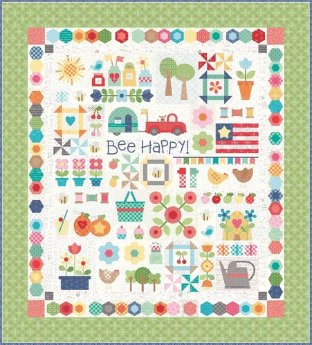Riley Blake Designs Lori Holt Bee Happy Quilt Pattern Suministros para manualidades