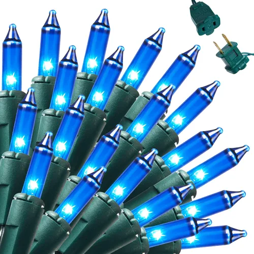 Vista 14 de Joiedomi Tira de luces de Navidad multicolor, 200 (2 x 100) de 42.6 pies, luces de árbol de hadas de Navidad enchufables para interiores