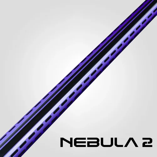 Vista 7 de RHINO Nebula 2 Pool Cue - Premium Carbon Fiber Shaft & Composite Butt. Time Crystal Tip, Pro Taper Design. 3/8-8 Joint, Wrapless. Low Deflection