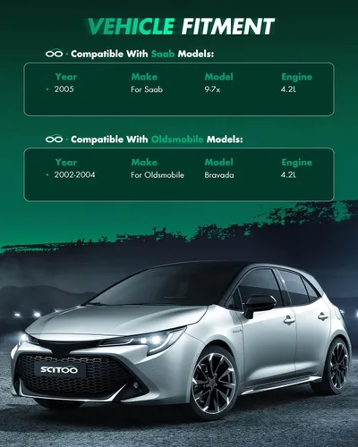 Vista 8 de SCITOO Motor de arranque SR8626X 6490N para Hummer H3 2006 3.5L, Isuzu Ascender 2003-2005 3.5L/4.2L, Oldsmobile Bravada 2002-2004, Saab 9-7X