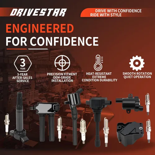 Vista 5 de DRIVESTAR 8 bobinas de encendido UF270 y 8 bujías de iridio compatibles con Dodge Dakota/Durango/Ram 1500 2000-2007, Jeep Commander/Grand Cherokee