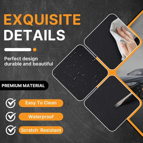 Vista 3 de Fundas de asiento delantero para Cadillac Escalade 2008-2025, protección de banco frontal 3D compatible con bolsa de aire lateral, línea negra