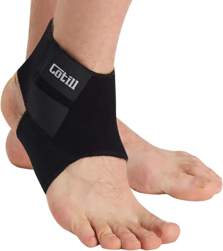 Cotill Soporte de Tobillo para Hombres y Mujeres - Tobillera de Neopreno Transpirable Ajustable para Esguince para Correr, Baloncesto