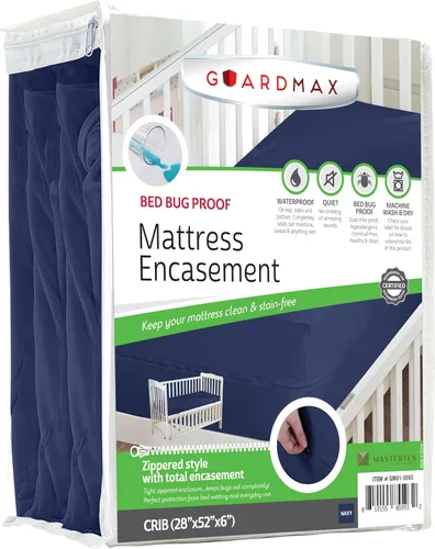 Vista 13 de Protector de colchón Guardmax con cremallera funda contra insectos para cama 100% impermeable suave, hipoalergénico y transpirable