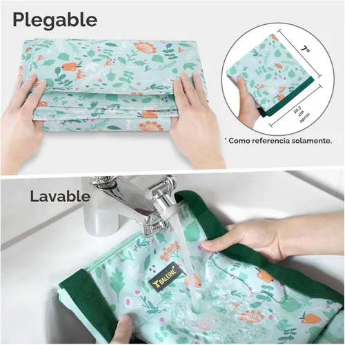 Vista 2 de BALEINE Bolsa de almacenamiento extragrande con cremalleras y asas de transporte, bolsas de mudanza de tela Oxford resistentes para lavandería
