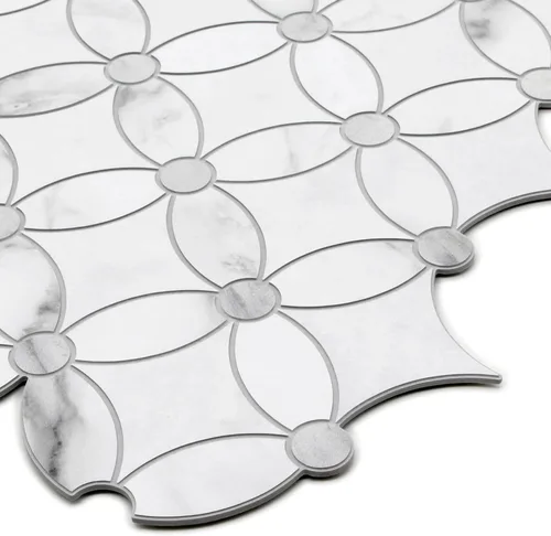 Vista 8 de SUNWINGS Azulejos Autoadhesivos de Moneda de Despegar y Pegar de 10 Hojas con Chorro de Agua para Salpicadero, Paneles de Pared de Mármol Blanco