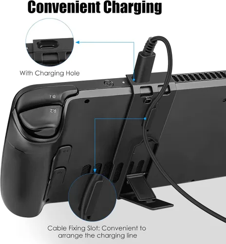 Vista 4 de Soporte para cubierta de vapor de válvula, soporte magnético plegable ajustable con agujeros de carga y disipación para accesorios de cubierta
