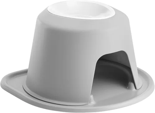 Vista 15 de WeatherTech Sistema de Alimentación Elevada Individual para Mascotas con Cuencos de Plástico para Perros/Gatos - Soporte Alto de 3 Pulgadas Gris