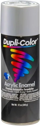 Vista 20 de Esmalte acrílico Dupli-Color de uso general, 12 onzas líquidas, negro (Semi-Gloss Black)