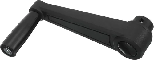 Vista 6 de uxcell Mango de máquina giratorio de 0.394 x 4.134 in (diámetro x L), mango de manivela de torno universal para máquina de molienda de torno