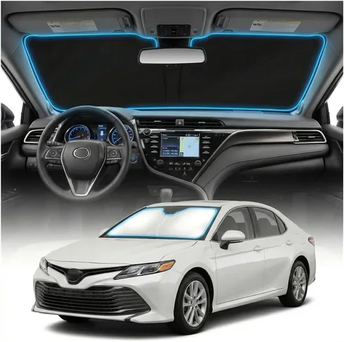 Vista 22 de Cubierta para parabrisas para BMW X1 E84 – Ajuste personalizado X1 E84 Accesorios 2016-2024 2025 Parasol plegable protección UV y escudo térmico