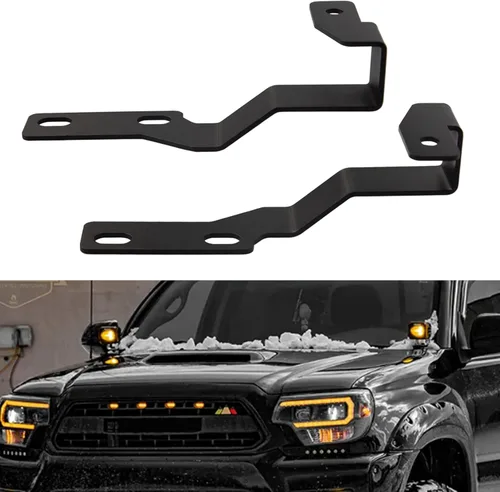 Vista 9 de 4Runner - Soporte de luz para capó de zanja para montaje auxiliar todoterreno LED, soportes de capó para Toyota 4Runner 2010+