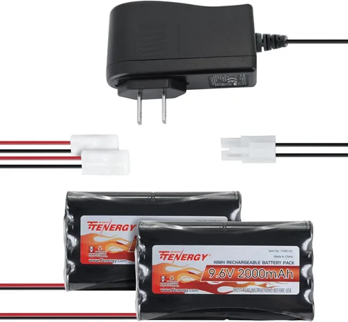 Vista 8 de Batería potente para coches, barcos, robots, 9.6 V 2000 mAh NiMH, de Tenergy