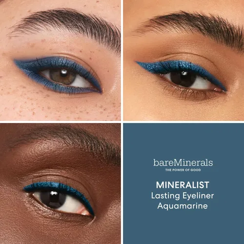 Vista 3 de bareMinerals Mineralist - Delineador de ojos duradero, resistente al agua, a base de minerales, color duradero, a prueba de manchas, a prueba
