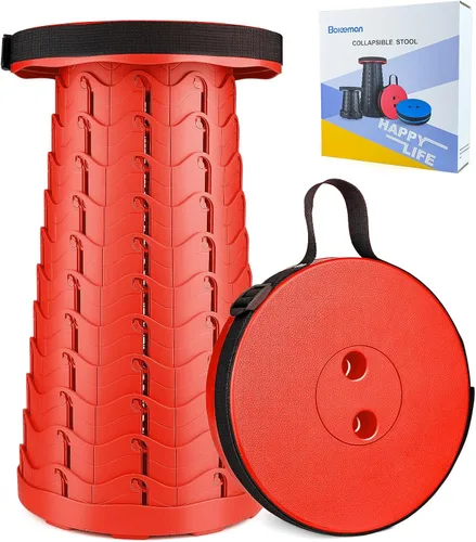 Vista 10 de Boreeman Taburete plegable mejorado, ligero pero más resistente, con capacidad de carga, 400 libras, taburete plegable portátil para camping, pesca