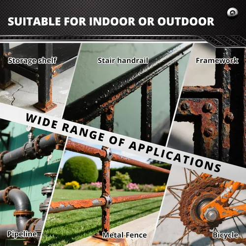 Vista 7 de DWIL Convertidor de óxido para metal, pintura convertidora de óxido 2 en 1 e imprimación, convierte el óxido en revestimiento protector de larga