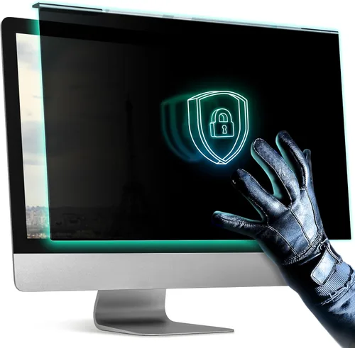 Vista 15 de VINTEZ Pantalla de privacidad de 14 pulgadas 16:9 para monitor de computadora y laptop, película protectora antirreflejos, filtro de luz azul