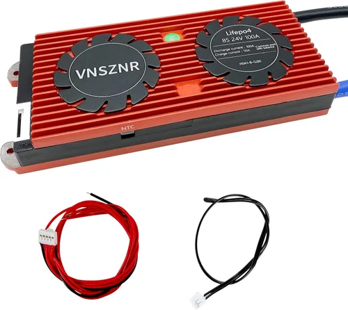 Vista 23 de LiFePO4 BMS 4S 12V 100A Sistema de Gestión de Batería de Fosfato de Hierro de Litio PCB Placa de Protección con Cables de Equilibrio para Paquete