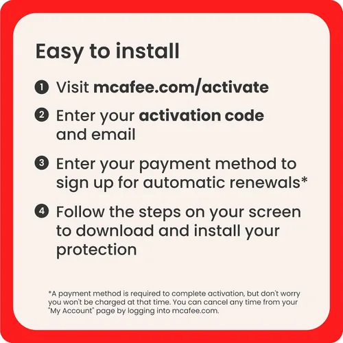 Vista 5 de McAfee AntiVirus Virus Protection Software 2026 for 1 PC Auto-Renews