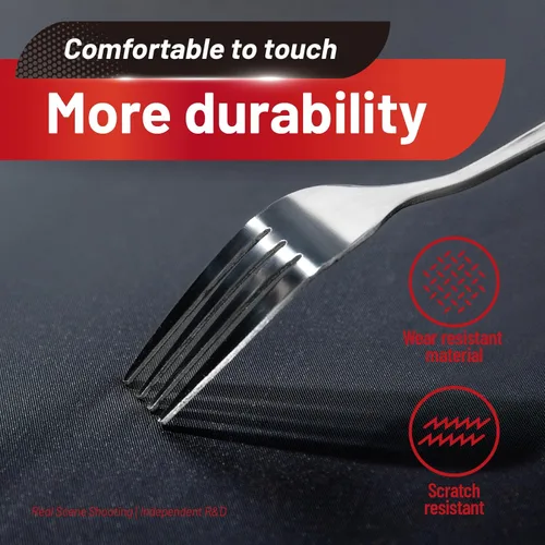 Vista 3 de Mantel de plástico, 110 pies x 54 pulgadas, mantel de plástico desechable, mantel negro de PEVA de alta calidad, impermeable con cortador, mantel