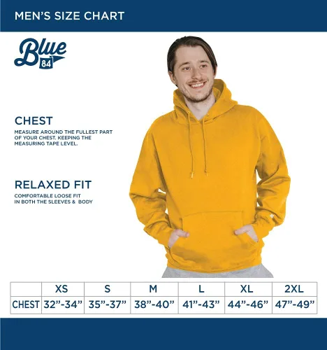 Vista 3 de Blue 84 Sudadera con capucha para hombre con apliques de sarga de nivel superior