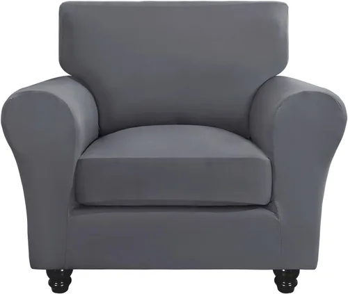 Vista 38 de SearchI Funda elástica para sofá, funda para sillón de 2 piezas con funda de cojín separada para silla, protector de muebles lavable para sala