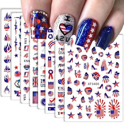 Vista 28 de 8 hojas de calcomanías de uñas de Halloween con diseños de fantasmas lindos, calabaza, araña, telaraña, sangre, llama 3D, autoadhesivas, Otoño