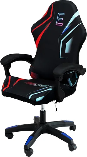 Vista 9 de Fundas para sillas de juegos, impresión 3D, de una pieza, ajuste universal, funda de asiento para silla de juegos con reposabrazos y funda estilo 4