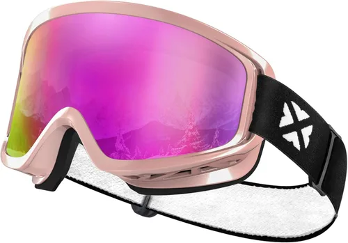 Vista 15 de MAXJULI Ski Goggles Snow Snowboard Goggles for Men Women Anti-Fog HD Lens M7