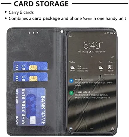 Vista 3 de Case for Kalley Black c pro Case Compatible with Kalley Black c pro Phone Case Cover PU Leather Kickstand Magnetic Wallet Case CPT27