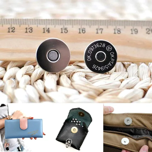 Vista 4 de MYUBWTF Juego de 20 broches magnéticos con cierre de botón, cierre magnético de 3/4 pulgadas, kit de repuesto de botón magnético para costura