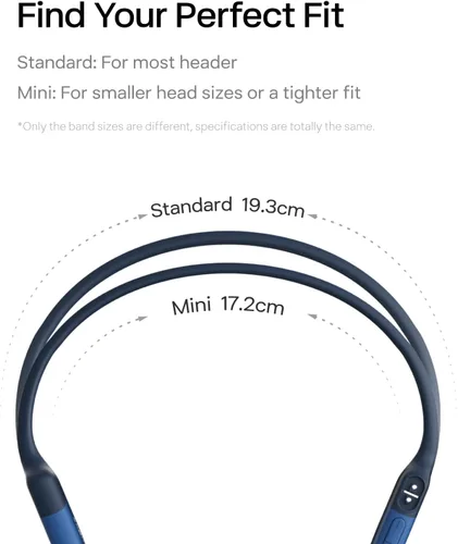 Vista 7 de SHOKZ OpenRun Mini - Auriculares deportivos inalámbricos Bluetooth de conducción ósea para correr y entrenar, resistentes al sudor, tiempo de Azul