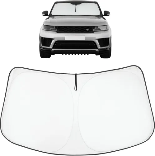 Vista 263 de Proadsy Parasol para parabrisas Rivian R1S 2022-2025 2026 de 4 capas plegable, protector de parasol frontal que bloquea los rayos UV, mantiene