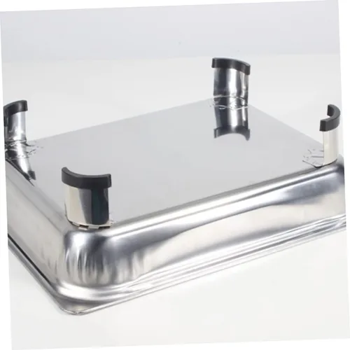 Vista 6 de DOITOOL Plato de acero inoxidable para bufé de cocina rectangular con tapas calentadores de alimentos para fiestas, buffets, catering, 13.0 in