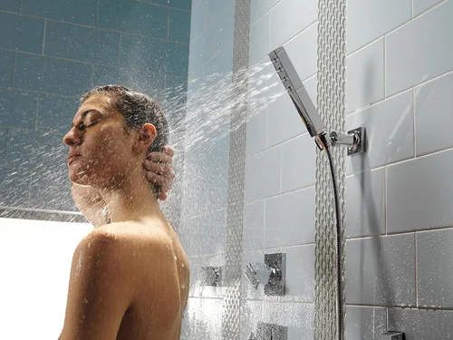 Vista 5 de Delta Faucet Ara - Kit de moldura desviadora de mango de ducha de 6 ajustes, kit de moldura de válvula desviadora cromada, desviador de ducha de 6