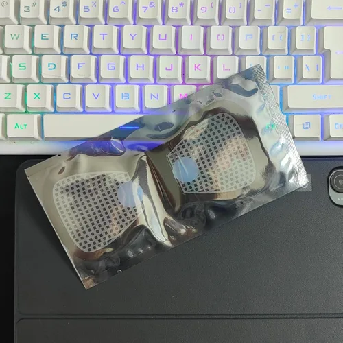 Vista 6 de Paquete de 4 almohadillas negras de repuesto con paquete independiente, electrodo adhesivo