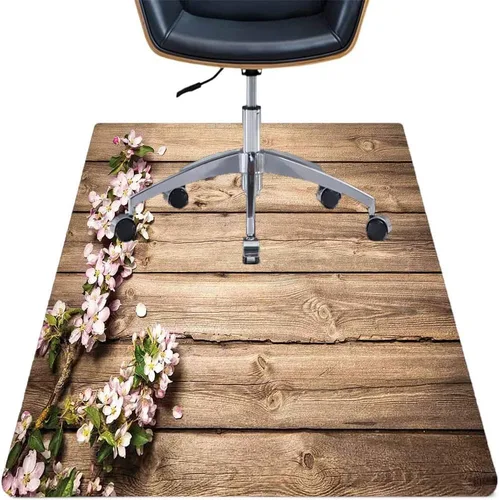 Vista 117 de Teal Hardwood Floor Desk Chair Mat, Painted Wood Board Horizontal Lines Birthdays Easter Holiday Print Backdrop Image, Protects Hardwood Floor Under