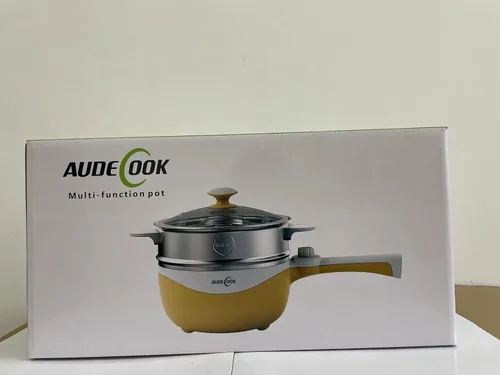 Vista 10 de Audecook Olla eléctrica, mini sartén eléctrica portátil antiadherente de 1.7 litros con ajuste de potencia, multicocina de viaje para carne, sopa