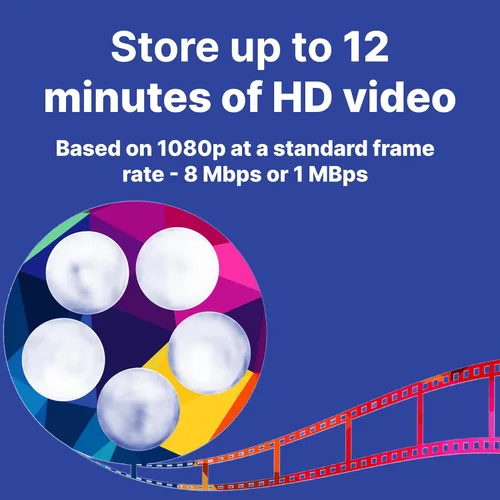 Vista 6 de Verbatim - Discos CD-R en blanco de 700 MB, 80 minutos, 52X, grabables para datos y música - Paquete de 10, azul