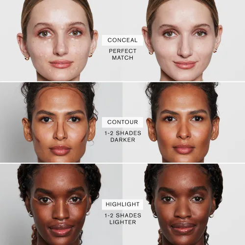 Vista 9 de Estée Lauder Corrector Double Wear Stay-in-Place Impecable de 24 Horas Larga Duración Acabado Mate Suave, Cobertura Media a Completa